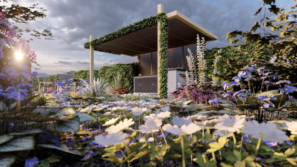 conception 3D de jardin